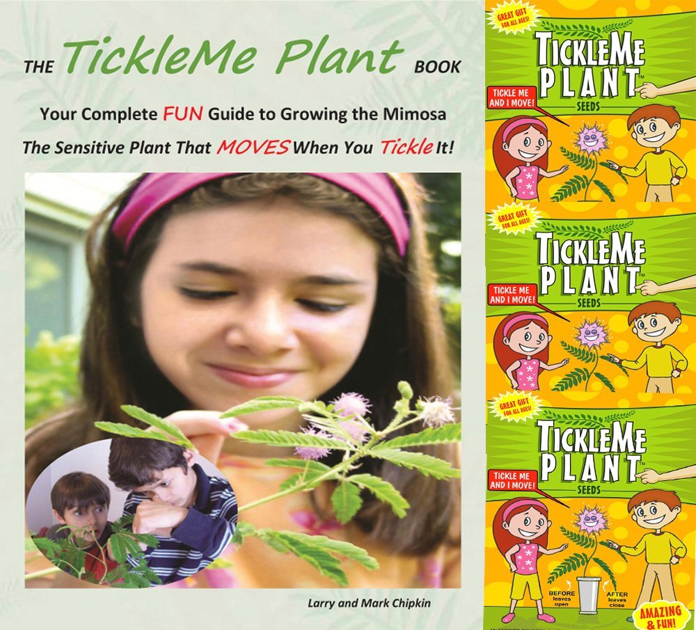 TickleMe Plant Book with 3 Packets of TickleMe Plant Seeds! - TickleMe Plant Company, Inc